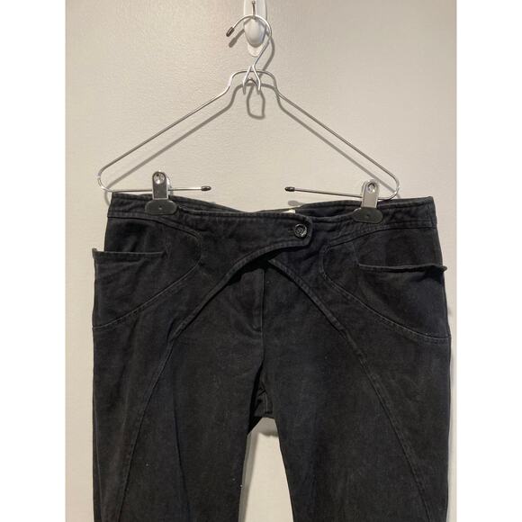 Antonio Berardi Black Jeans Italian Sz 44/US 8 Vintage-ish Designer Rare - Picture 5 of 12